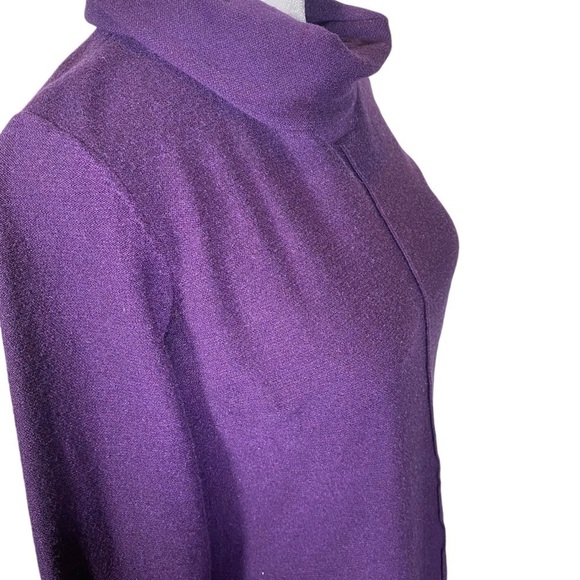 Calvin Klein Jeans Purple Turtleneck Viscose Blend Sweater Women's Size Small S - Picture 4 of 8